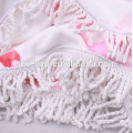 Толстый круглый пляжное полотенце одеяло microfiber Терри пляж Roundie Йога коврик круг с бахромой,высокая стойкость цвета-фламинго